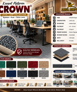Karpet Kantor Meteran Crown