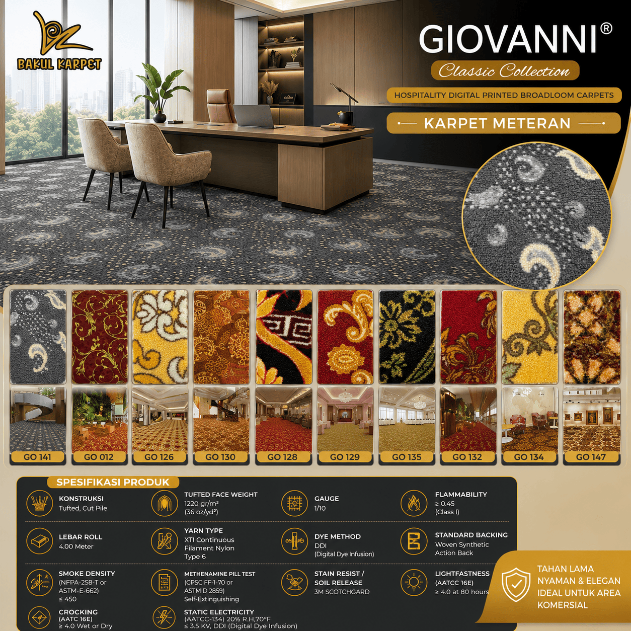 Karpet Kantor Meteran Giovanni