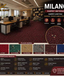 Karpet Kantor Meteran Milano