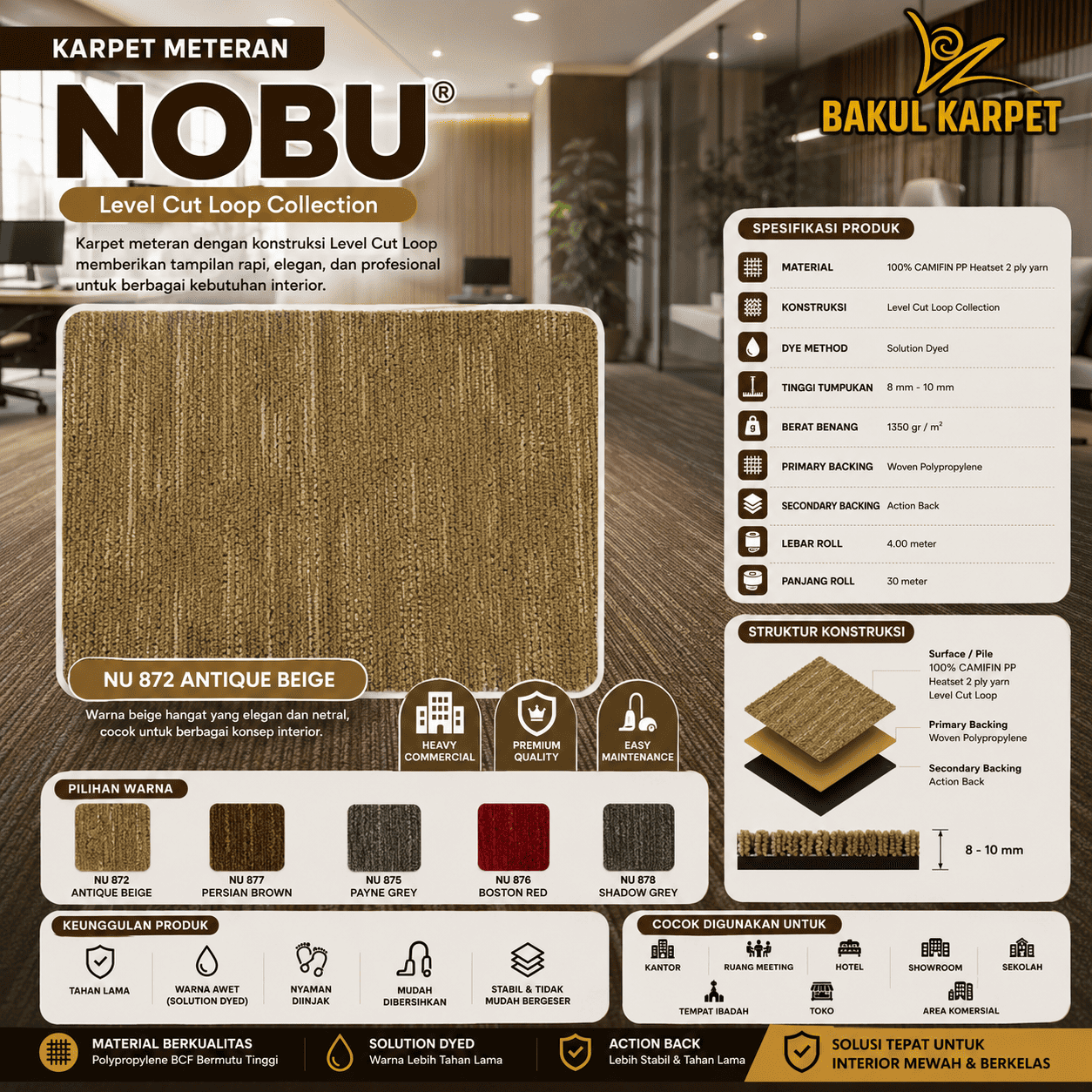 Karpet Kantor Meteran Nobu - Image 4
