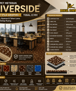 Karpet Kantor Meteran Riverside