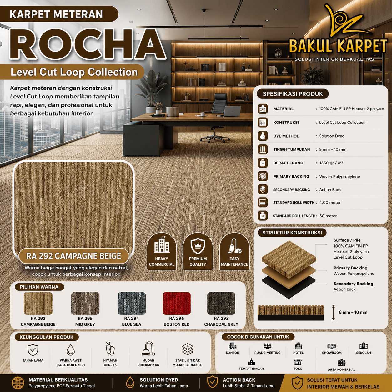 Karpet Kantor Meteran Rocha - Image 2