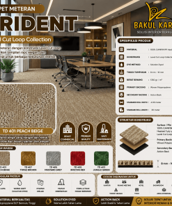 Karpet Kantor Meteran Trident
